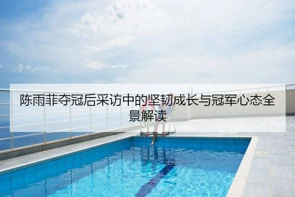 陈雨菲夺冠后采访中的坚韧成长与冠军心态全景解读